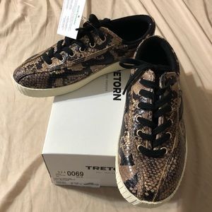 Tretorn Nylite 6 Plus Snakeskin Sneakers